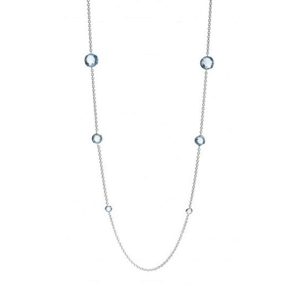 IPPOLITA Sterling Silver Rock Candy® Lollipop Station Necklace in Blue Topaz